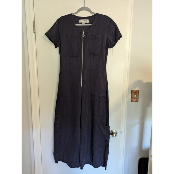 L.F. Markey Felix cropped washed-twill jumpsuit Size 6 - Picture 9 of 9